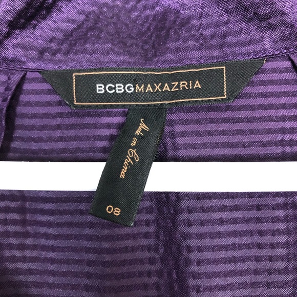 BCBGMAXAZRIA Dark Orchid Short Sleeve Dress - Picture 4 of 5